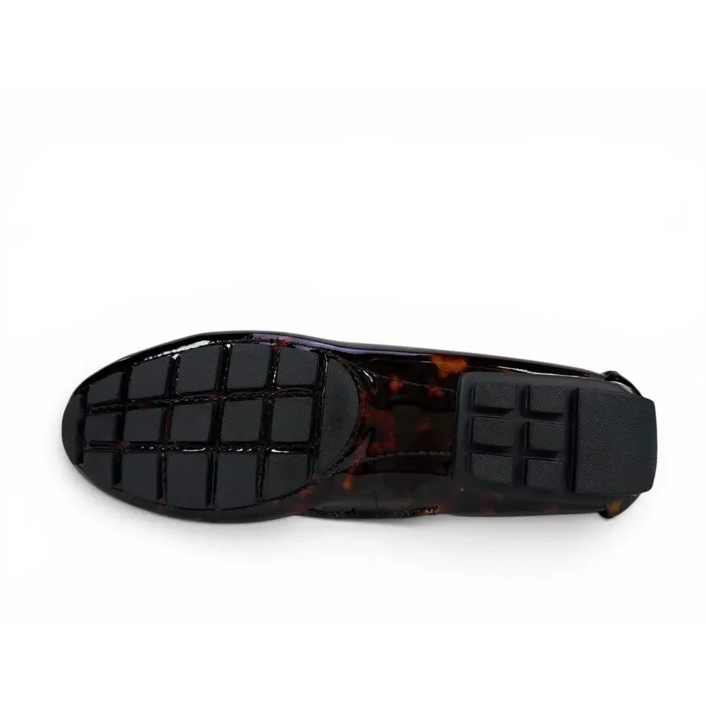 Marc Joseph Manhasset Loafer Womens 9.5‎ Tortoise Patent Leather Driver Slip On